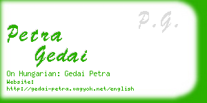 petra gedai business card